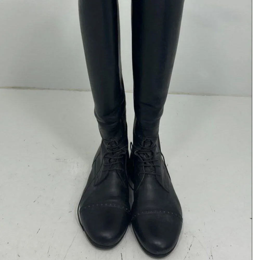Bespoke E. Vogel Custom Leather English Riding Boots Black